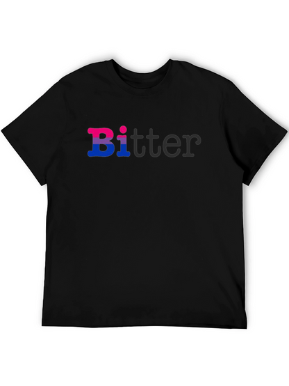 Bi-tter Funny Bisexual Pride T-Shirt LGBTQ Graphic Tee