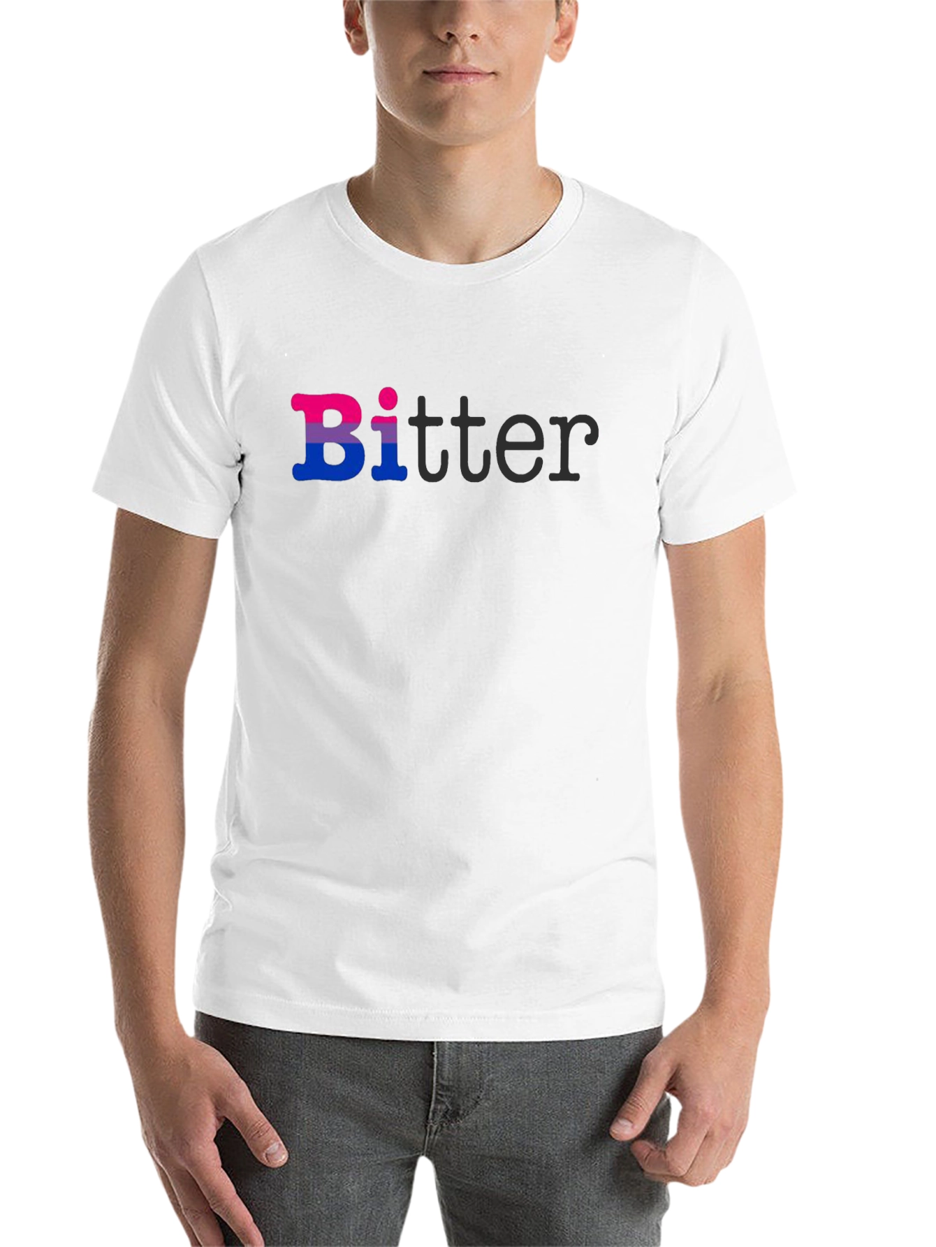 Bi-tter Funny Bisexual Pride T-Shirt LGBTQ Graphic Tee