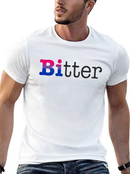 Bi-tter Funny Bisexual Pride T-Shirt LGBTQ Graphic Tee