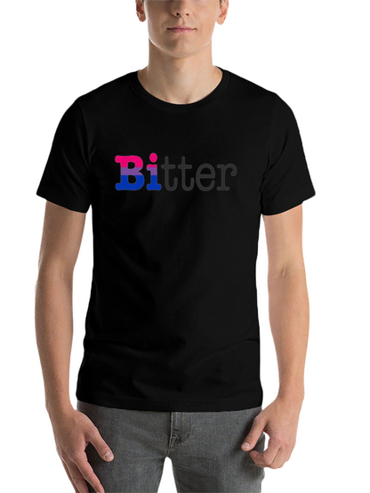 Bi-tter Funny Bisexual Pride T-Shirt LGBTQ Graphic Tee
