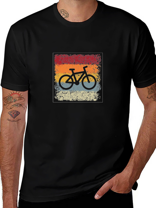 Vintage Bicycle Graphic Black T-Shirt