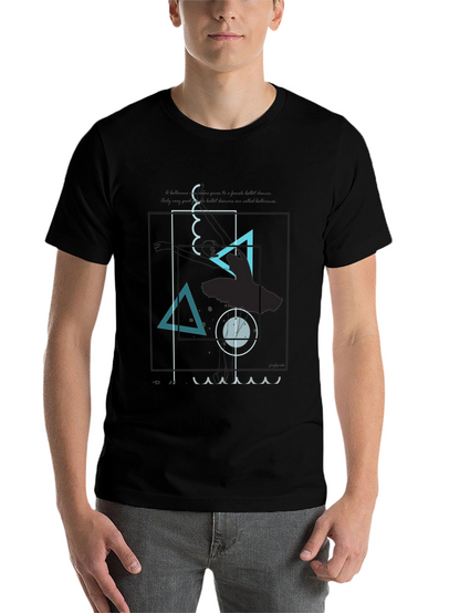 Abstract Graphic Print Crew Neck T-Shirt