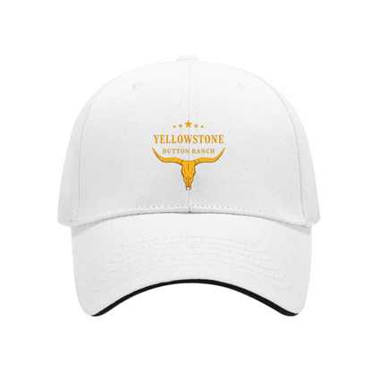 Yellowstone Dutton Ranch Longhorn Skull Multi-Color Sandwich Baseball Cap