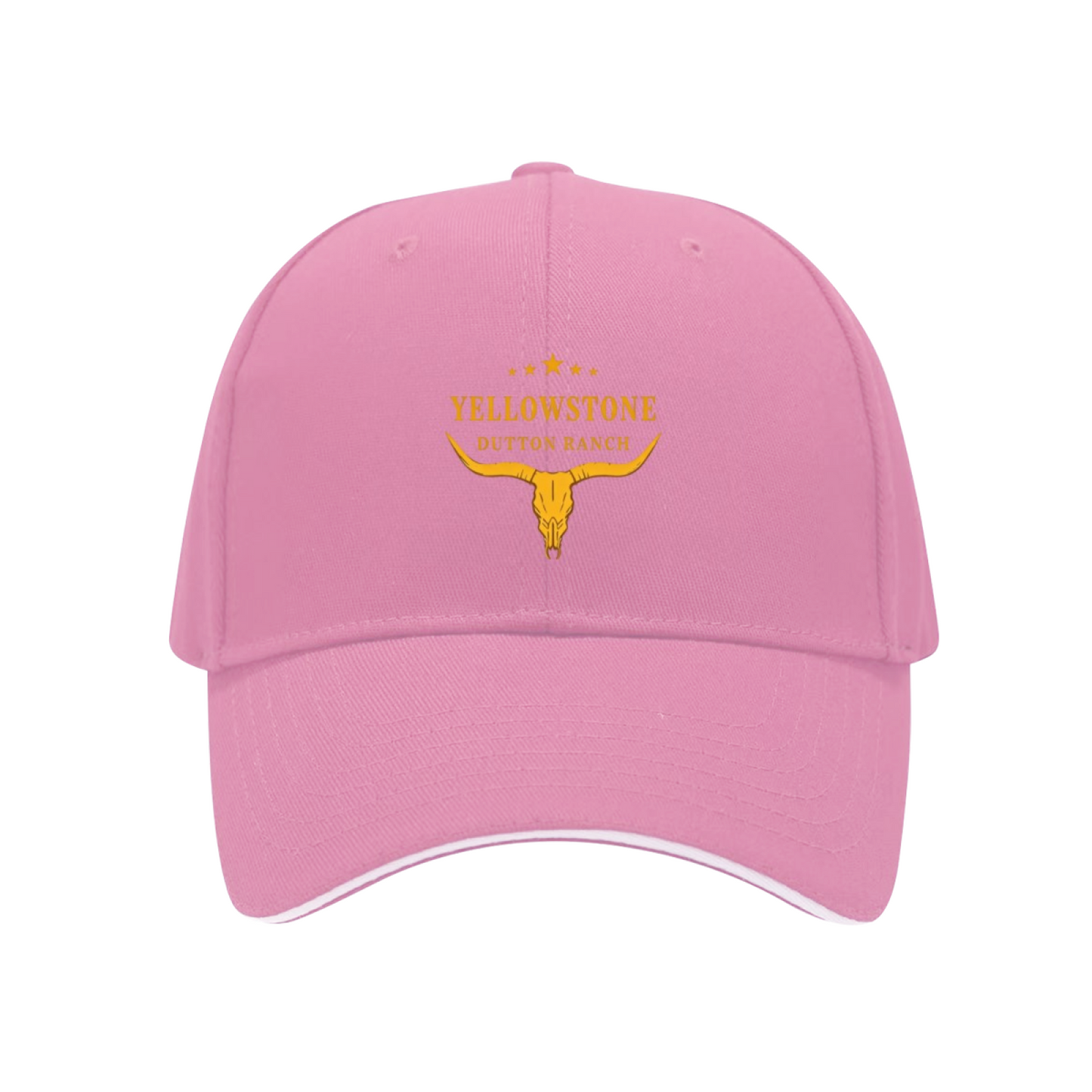 Yellowstone Dutton Ranch Longhorn Skull Multi-Color Sandwich Baseball Cap