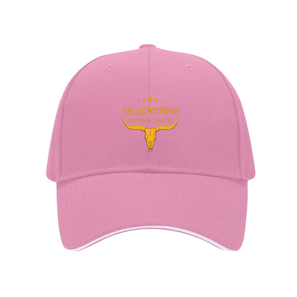Yellowstone Dutton Ranch Longhorn Skull Multi-Color Sandwich Baseball Cap