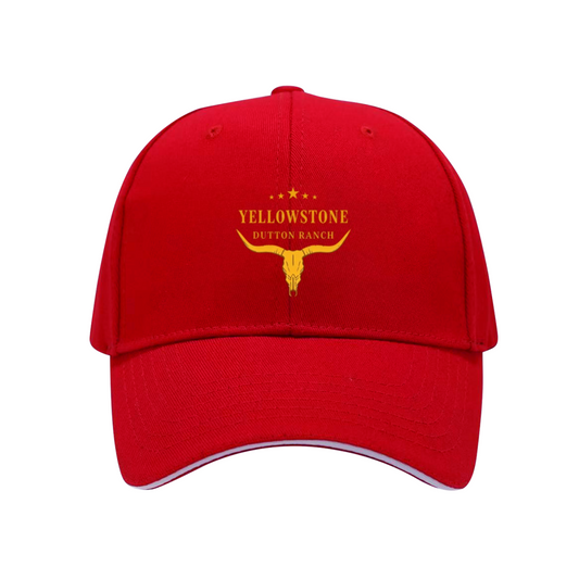 Yellowstone Dutton Ranch Longhorn Skull Multi-Color Sandwich Baseball Cap