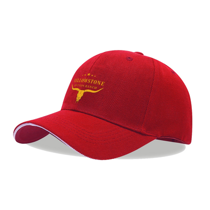 Yellowstone Dutton Ranch Longhorn Skull Multi-Color Sandwich Baseball Cap