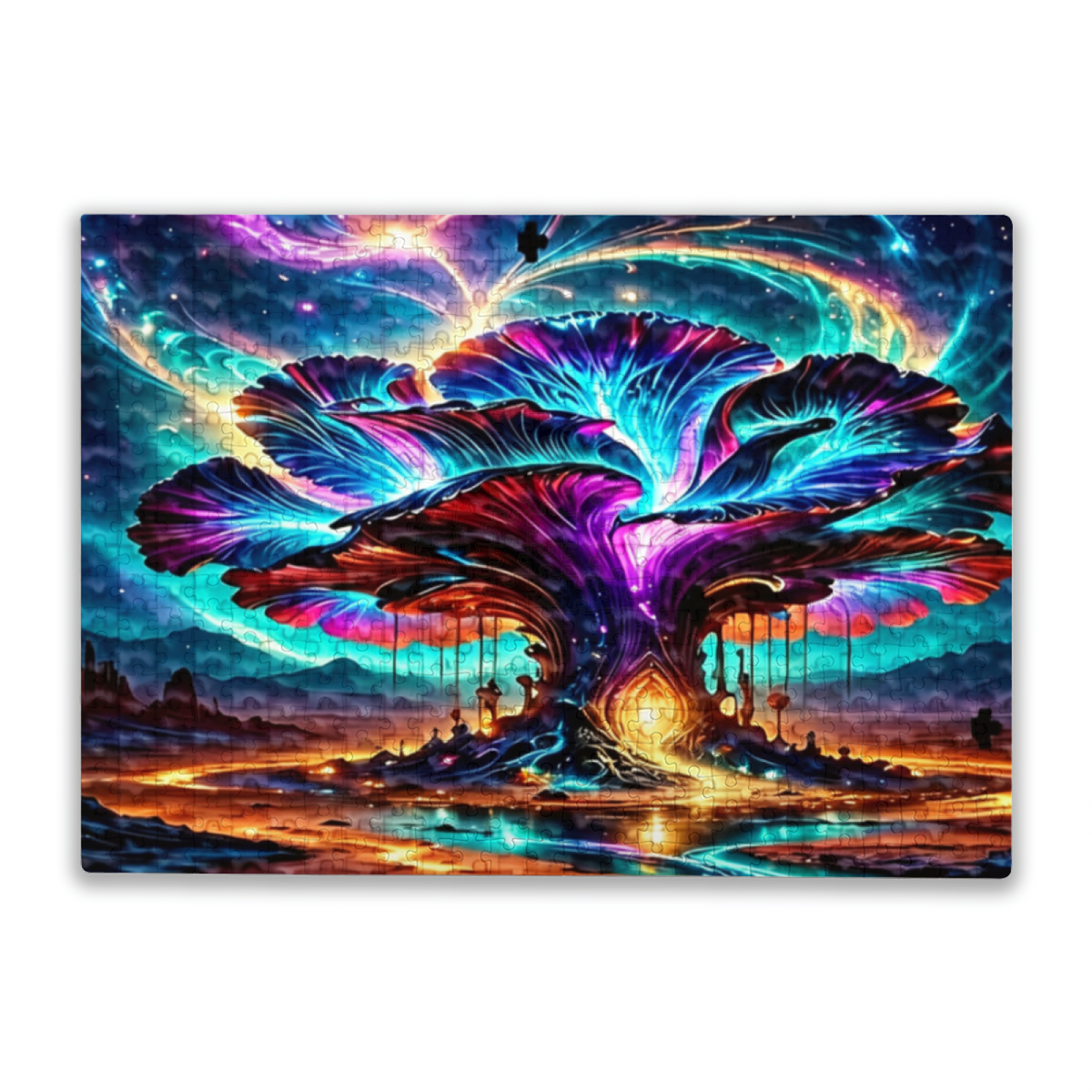Dreamy Watercolor Mermaid Underwater Ocean Fantasy Puzzle