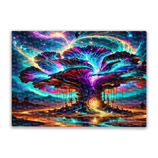 Dreamy Watercolor Mermaid Underwater Ocean Fantasy Puzzle