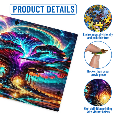 Dreamy Watercolor Mermaid Underwater Ocean Fantasy Puzzle
