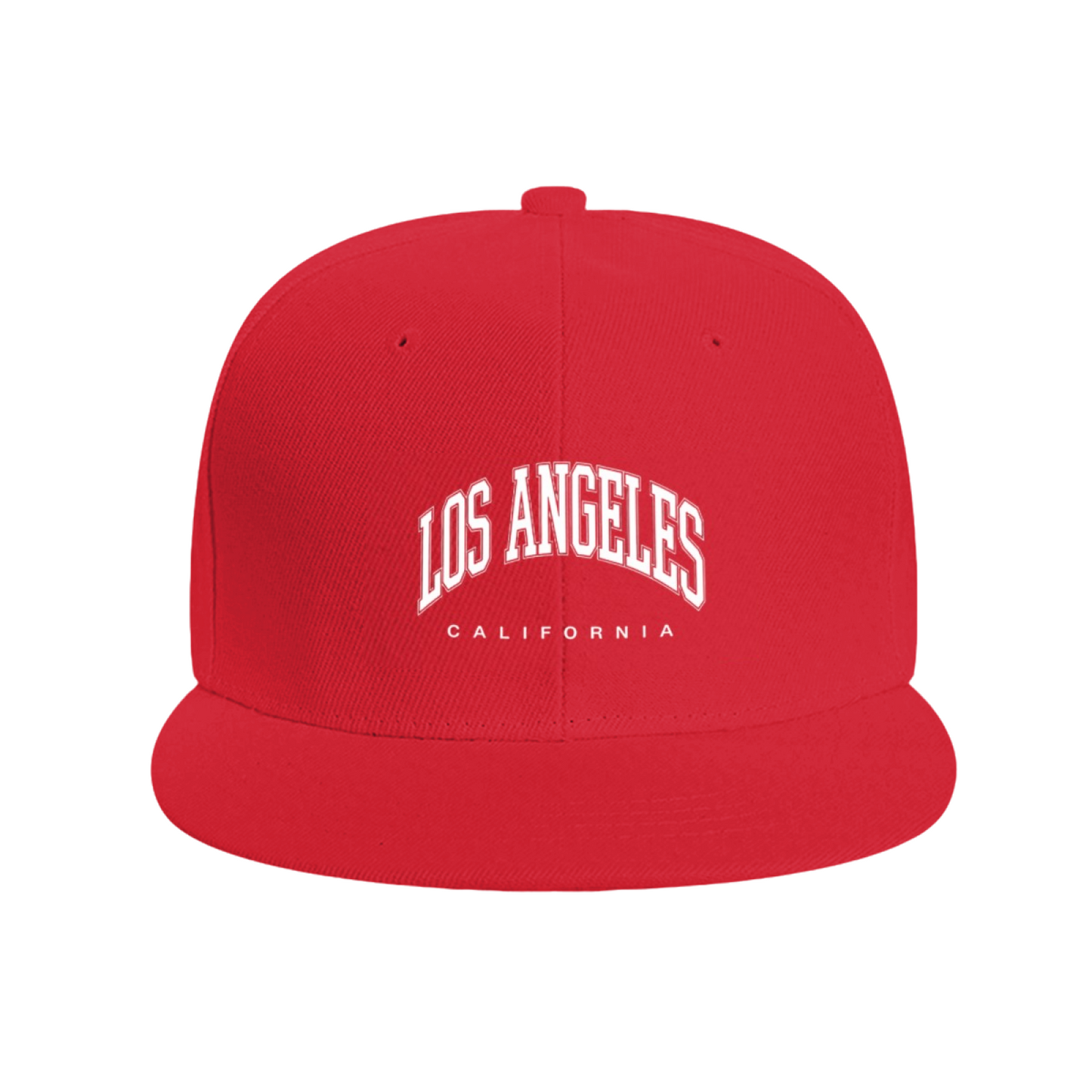 Vintage Los Angeles California Printed Black Flat Brim Hat, West Coast Streetwear Snapback