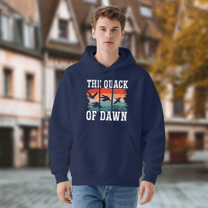 Vintage The Quack Of Dawn Duck Hunting Hoodie, Mens Comfort Outdoor Sweatshirt