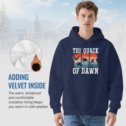 Vintage The Quack Of Dawn Duck Hunting Hoodie, Mens Comfort Outdoor Sweatshirt