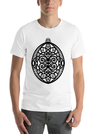 Ornament Graphic Tee - Stylish Black Cotton T-Shirt