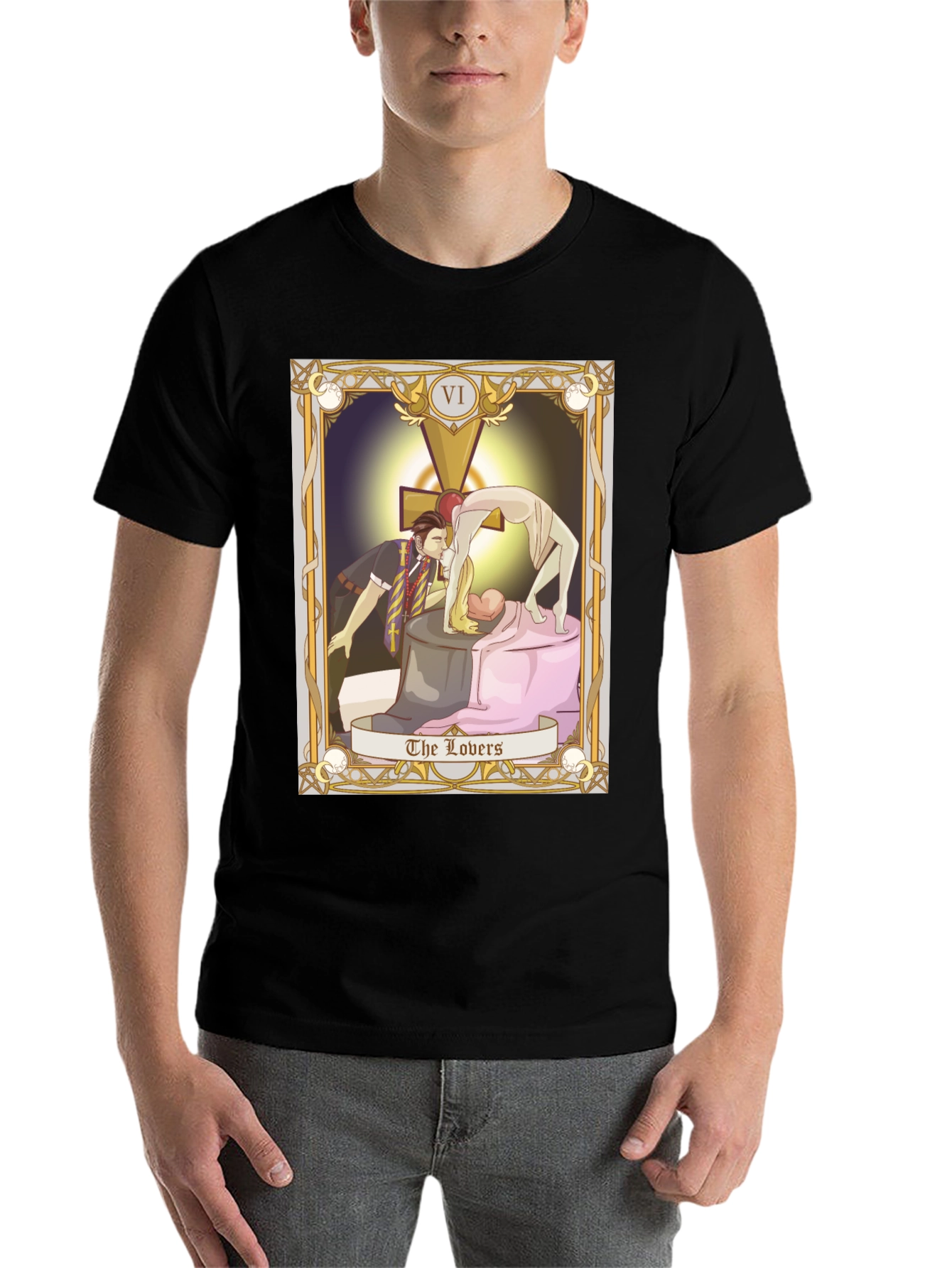 The Lovers Tarot Card Graphic T-Shirt