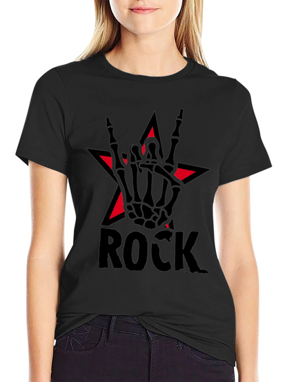 Rock Star Skeleton Hand T-Shirt
