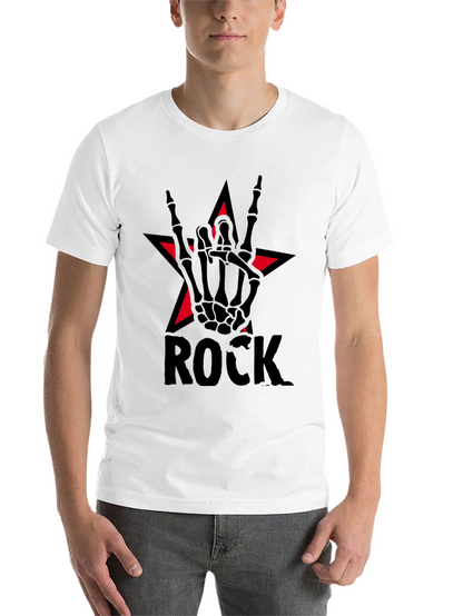 Rock Star Skeleton Hand T-Shirt
