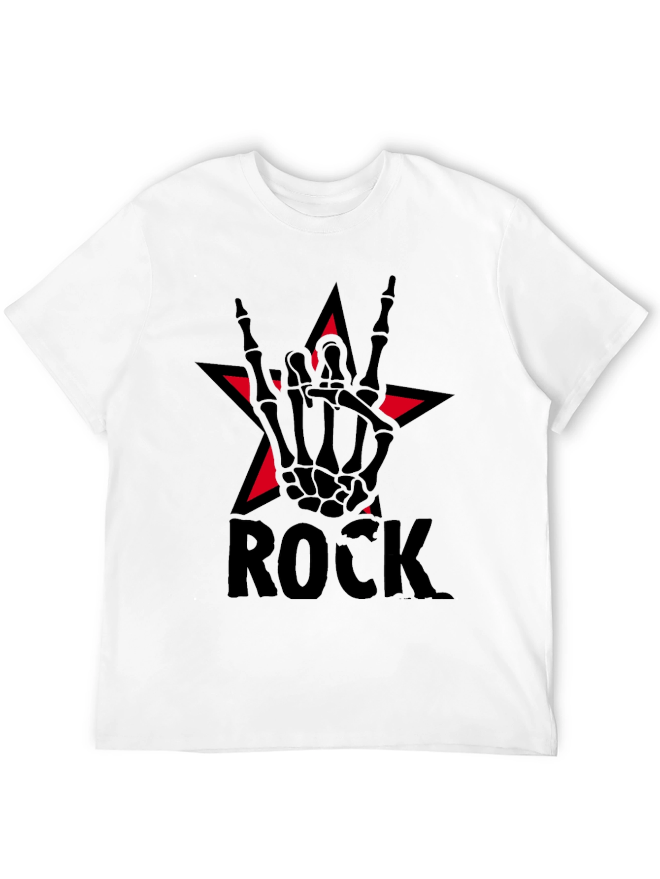 Rock Star Skeleton Hand T-Shirt