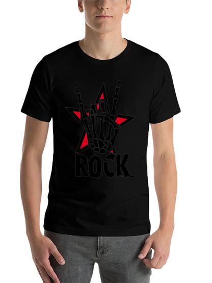 Rock Star Skeleton Hand T-Shirt