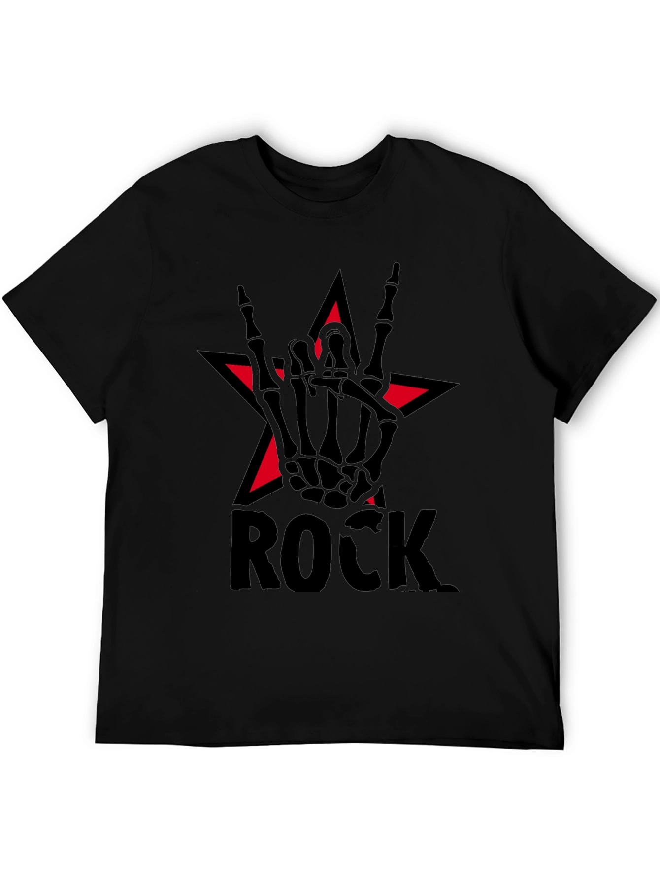 Rock Star Skeleton Hand T-Shirt