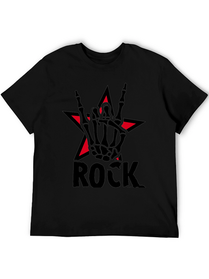 Rock Star Skeleton Hand T-Shirt