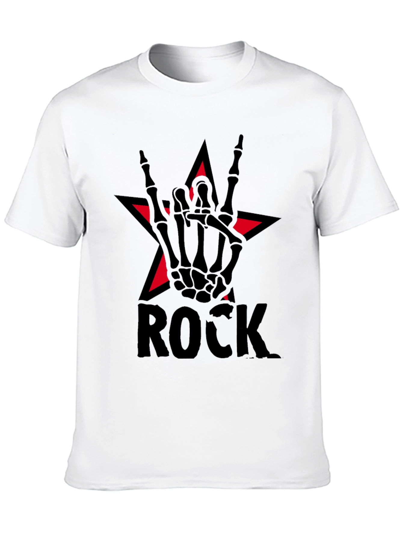 Rock Star Skeleton Hand T-Shirt