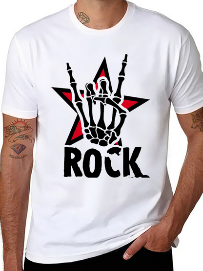 Rock Star Skeleton Hand T-Shirt