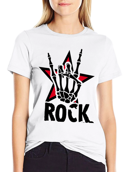 Rock Star Skeleton Hand T-Shirt