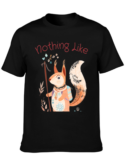 Squirrel Design T-Shirt - Nature Lover Tee