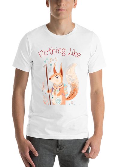 Squirrel Design T-Shirt - Nature Lover Tee