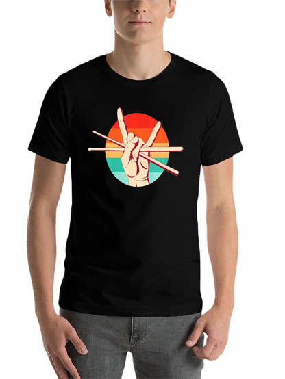 Rock On Drummer Graphic Tee