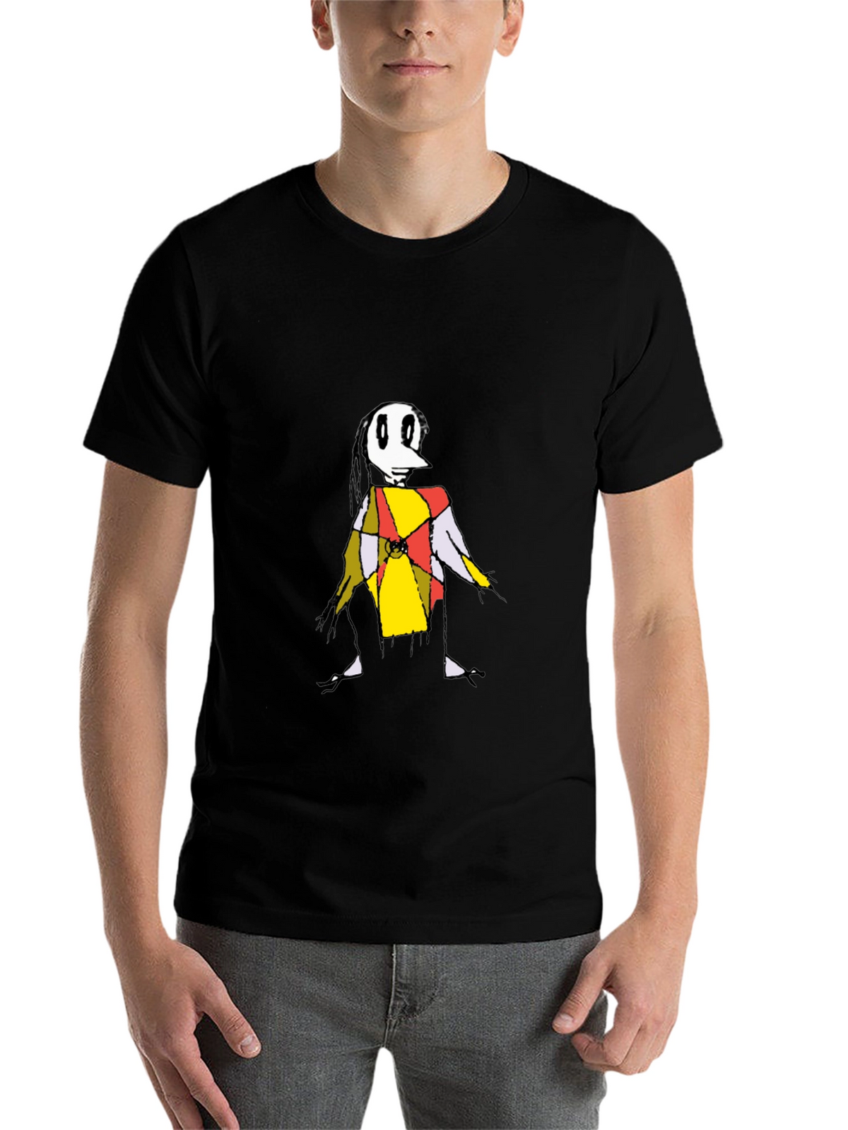 Abstract Character Graphic Tee