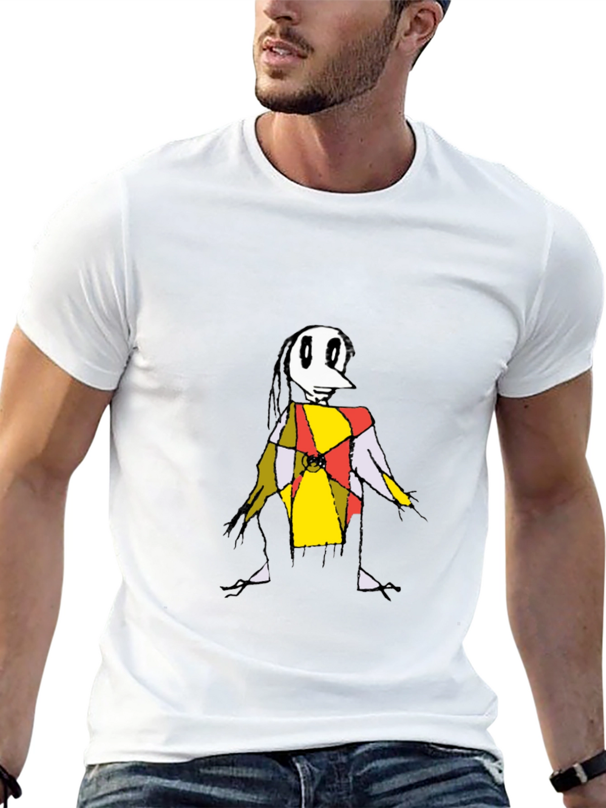 Abstract Character Graphic Tee