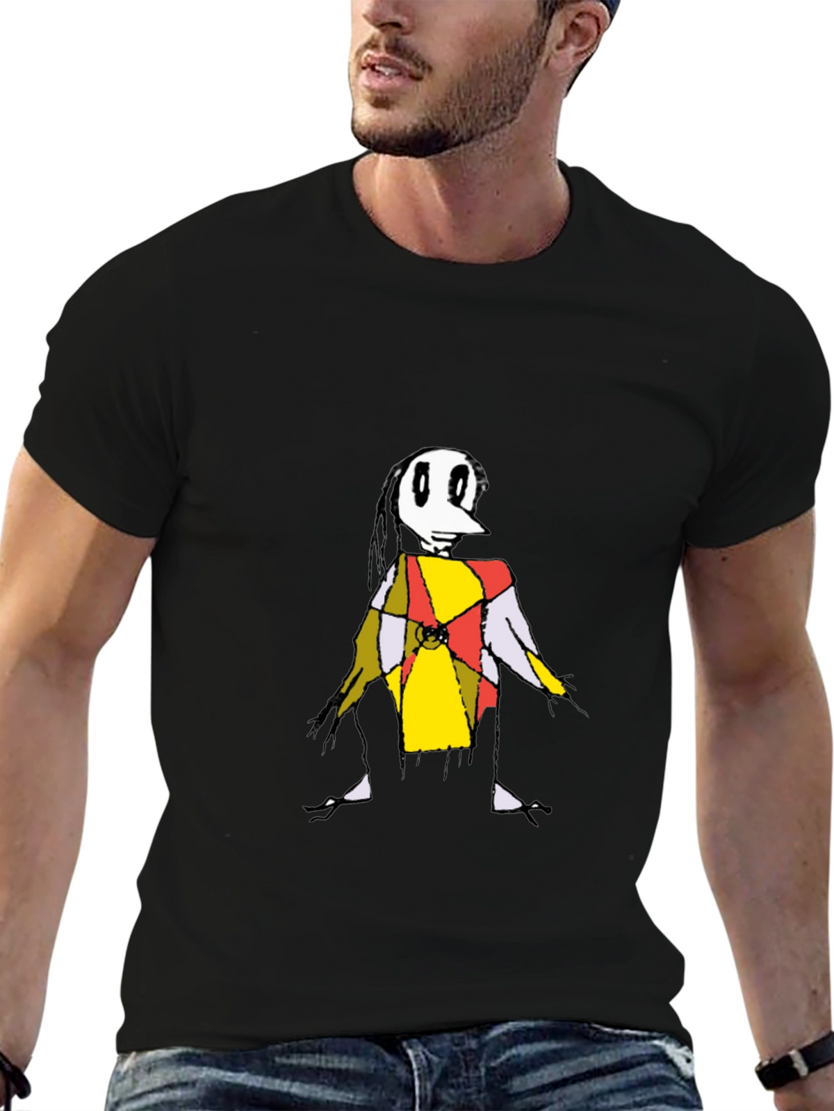 Abstract Character Graphic Tee