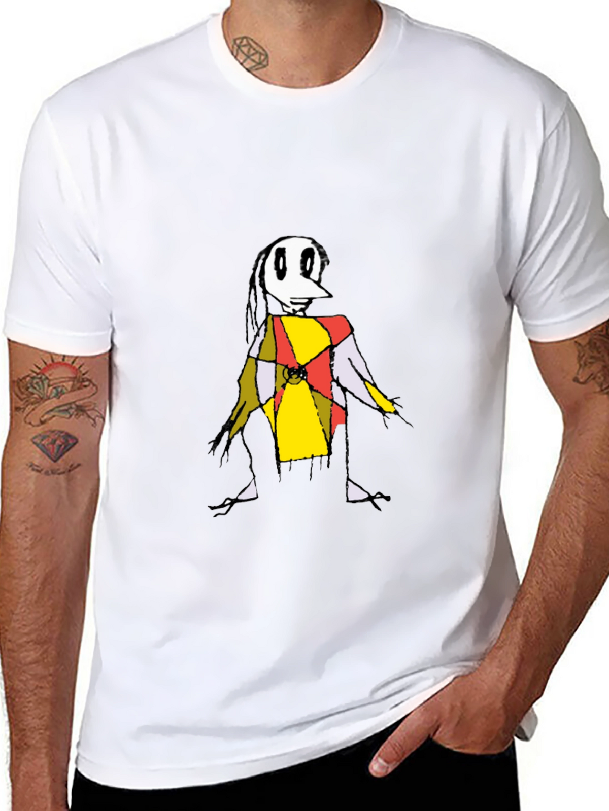 Abstract Character Graphic Tee