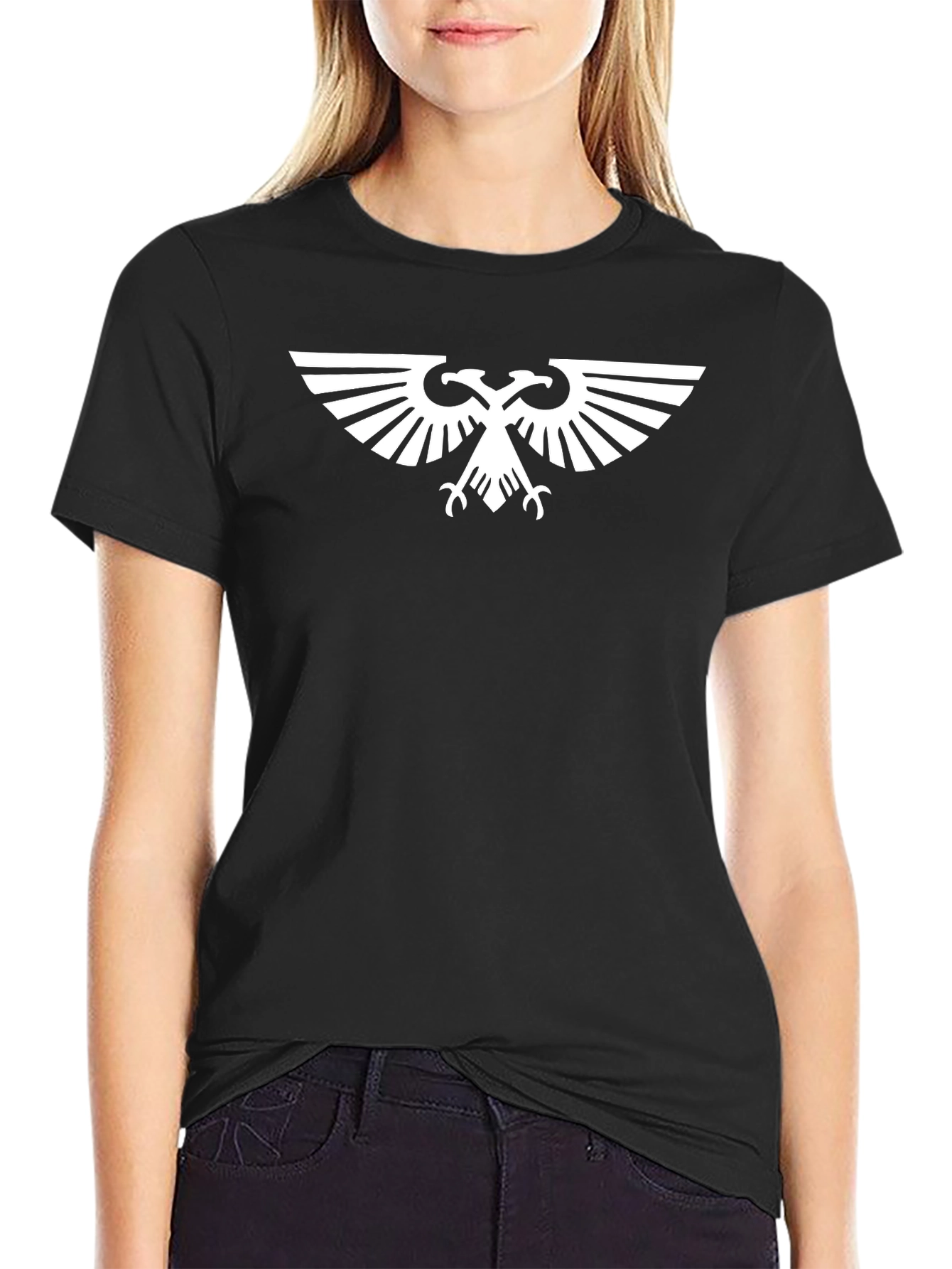 Warhammer 40k Aquila Logo Graphic T-Shirt - Black