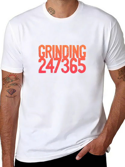 Grinding 247365 Graphic Tee - Black Cotton Blend Shirt
