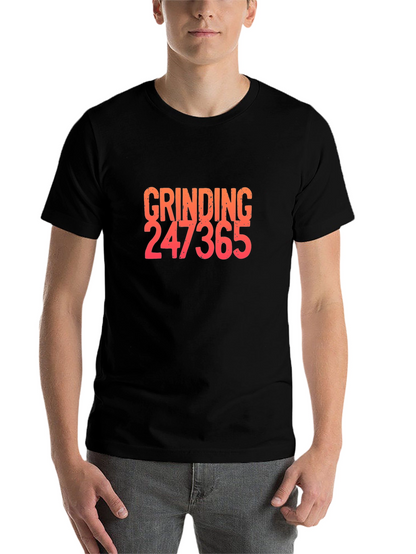 Grinding 247365 Graphic Tee - Black Cotton Blend Shirt