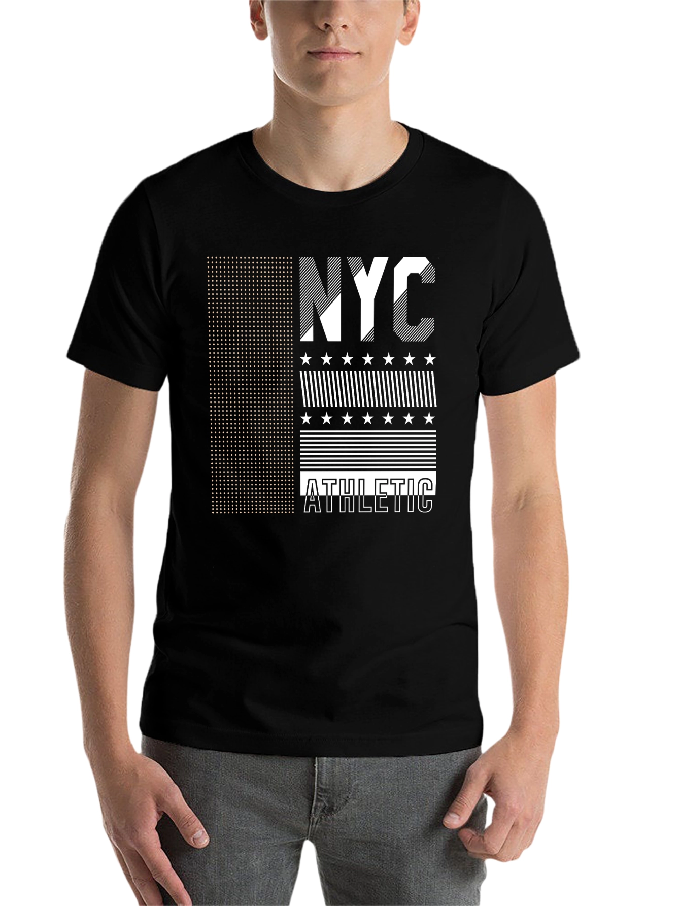 NYC Athletic Graphic Tee - Black