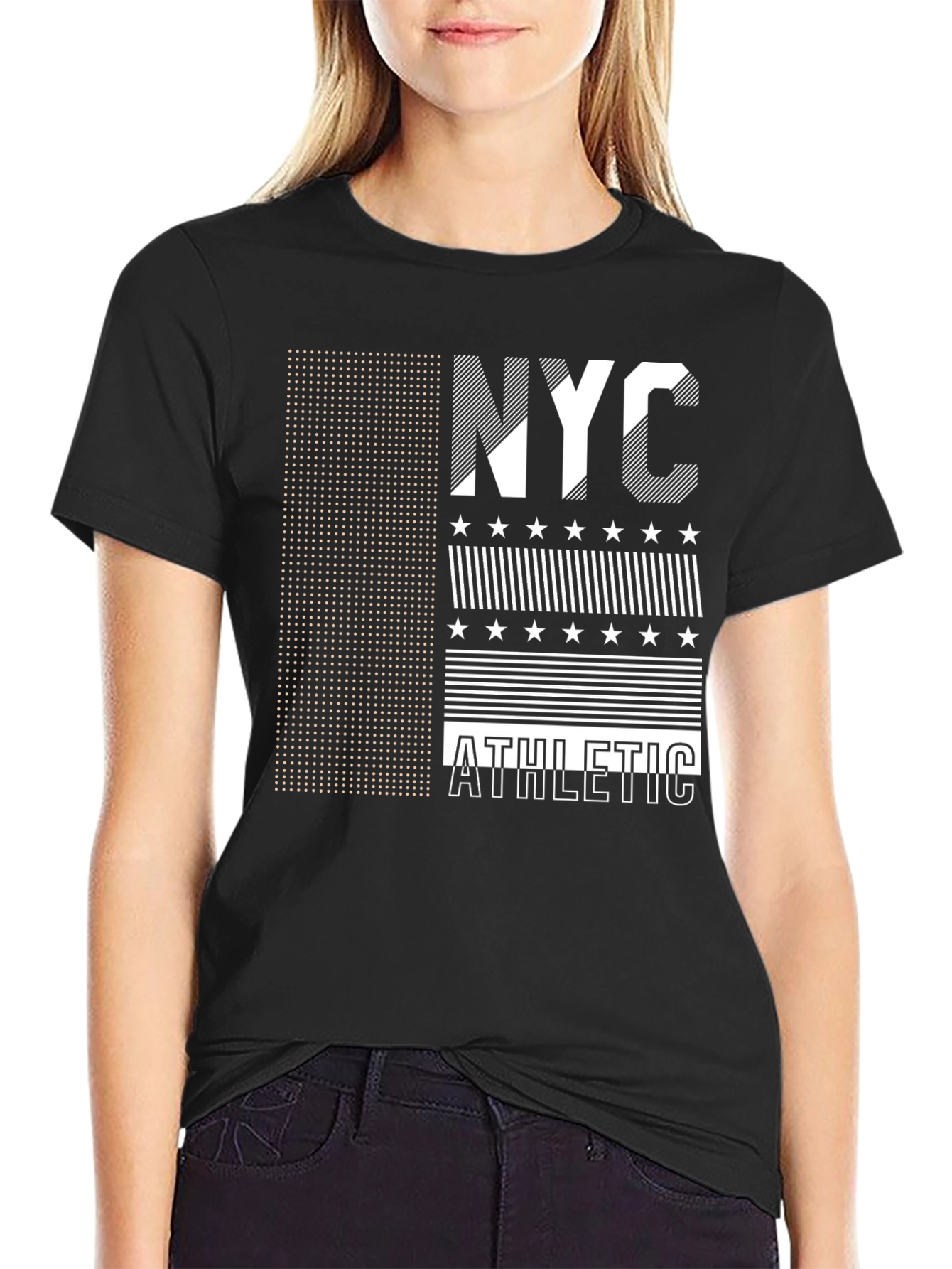 NYC Athletic Graphic Tee - Black