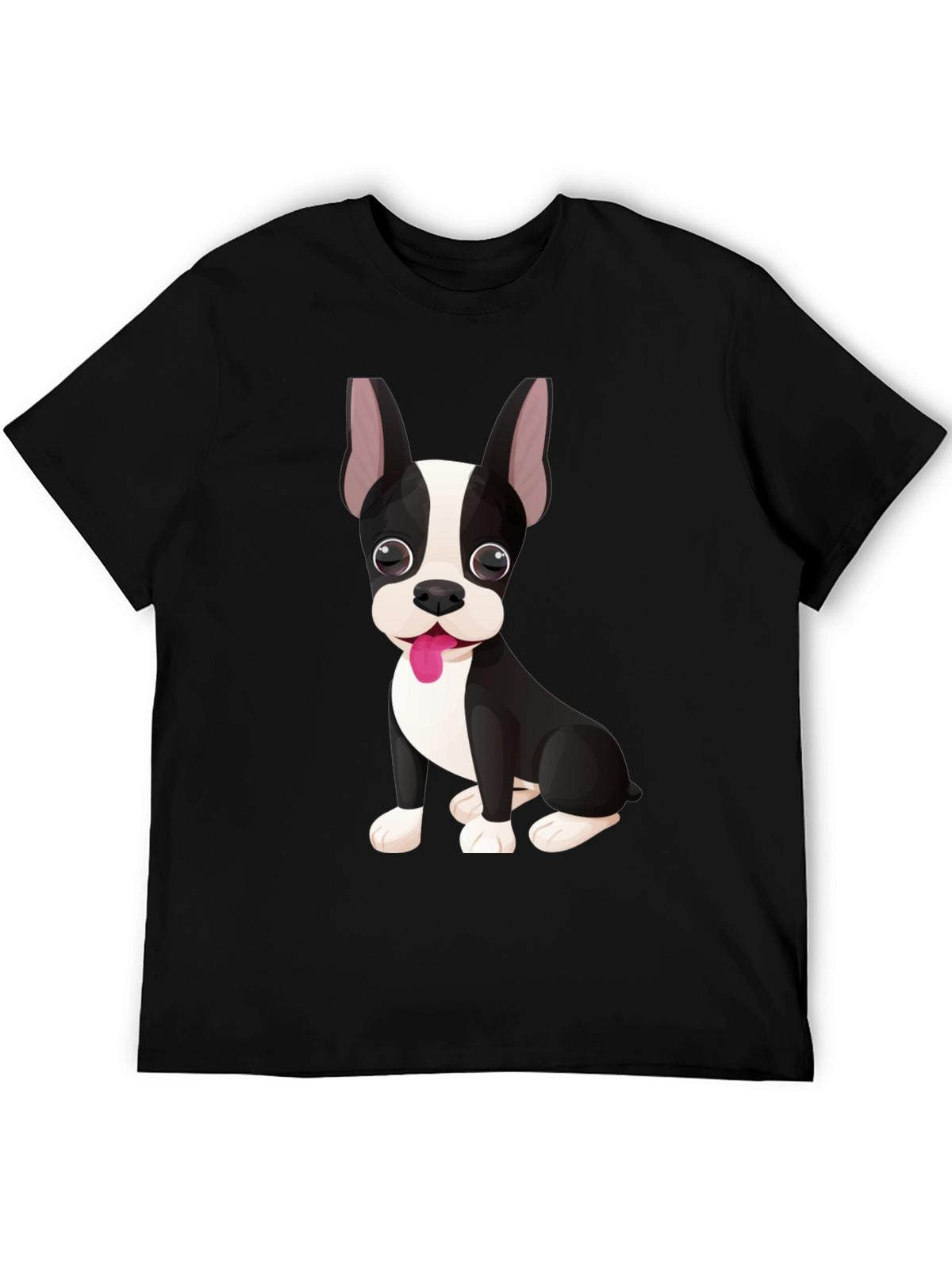 Dog Graphic Tee - Cute Boston Terrier Design