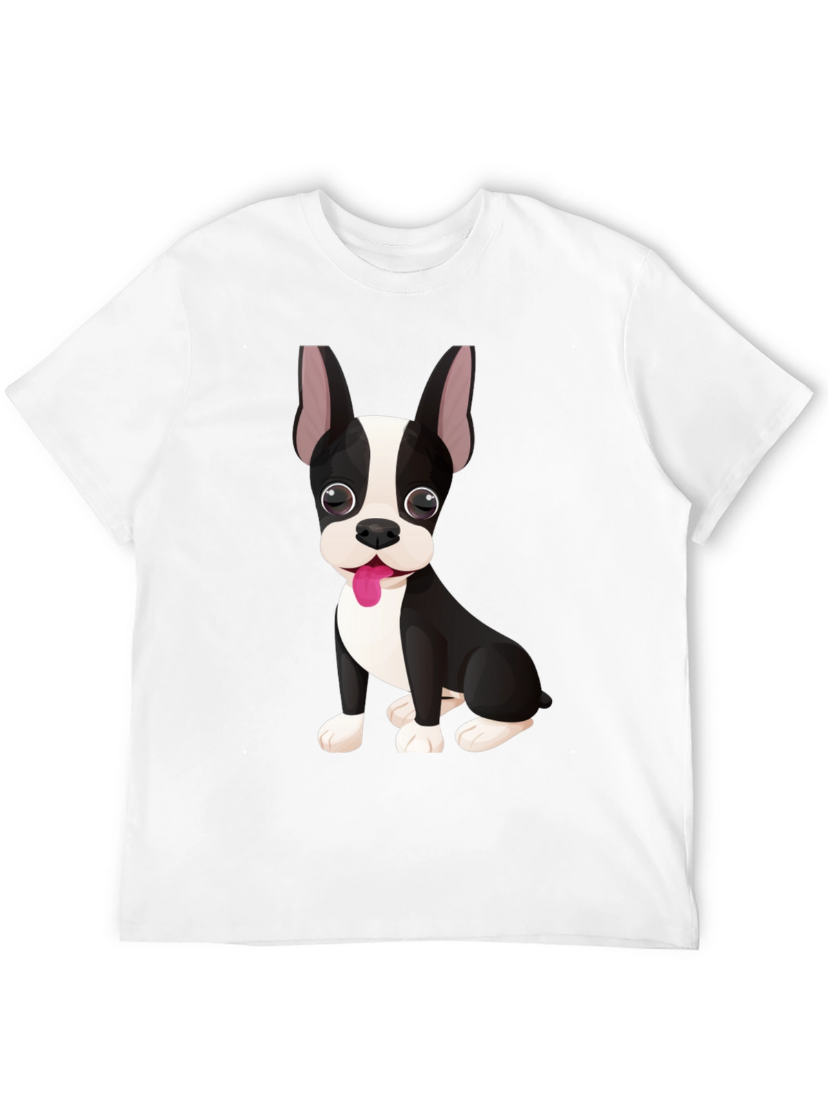 Dog Graphic Tee - Cute Boston Terrier Design