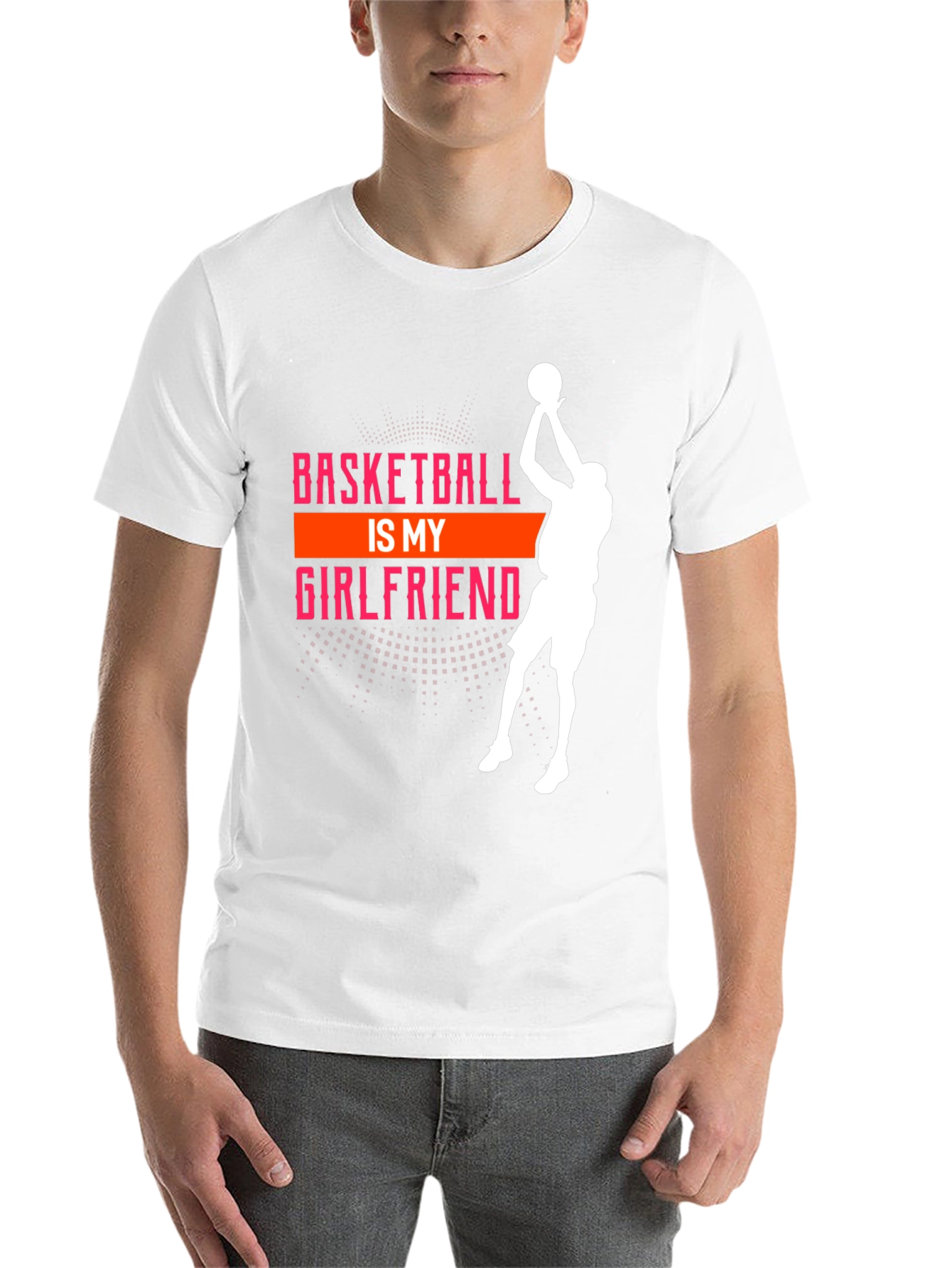 Basketball is My Girlfriend Black Graphic Tee