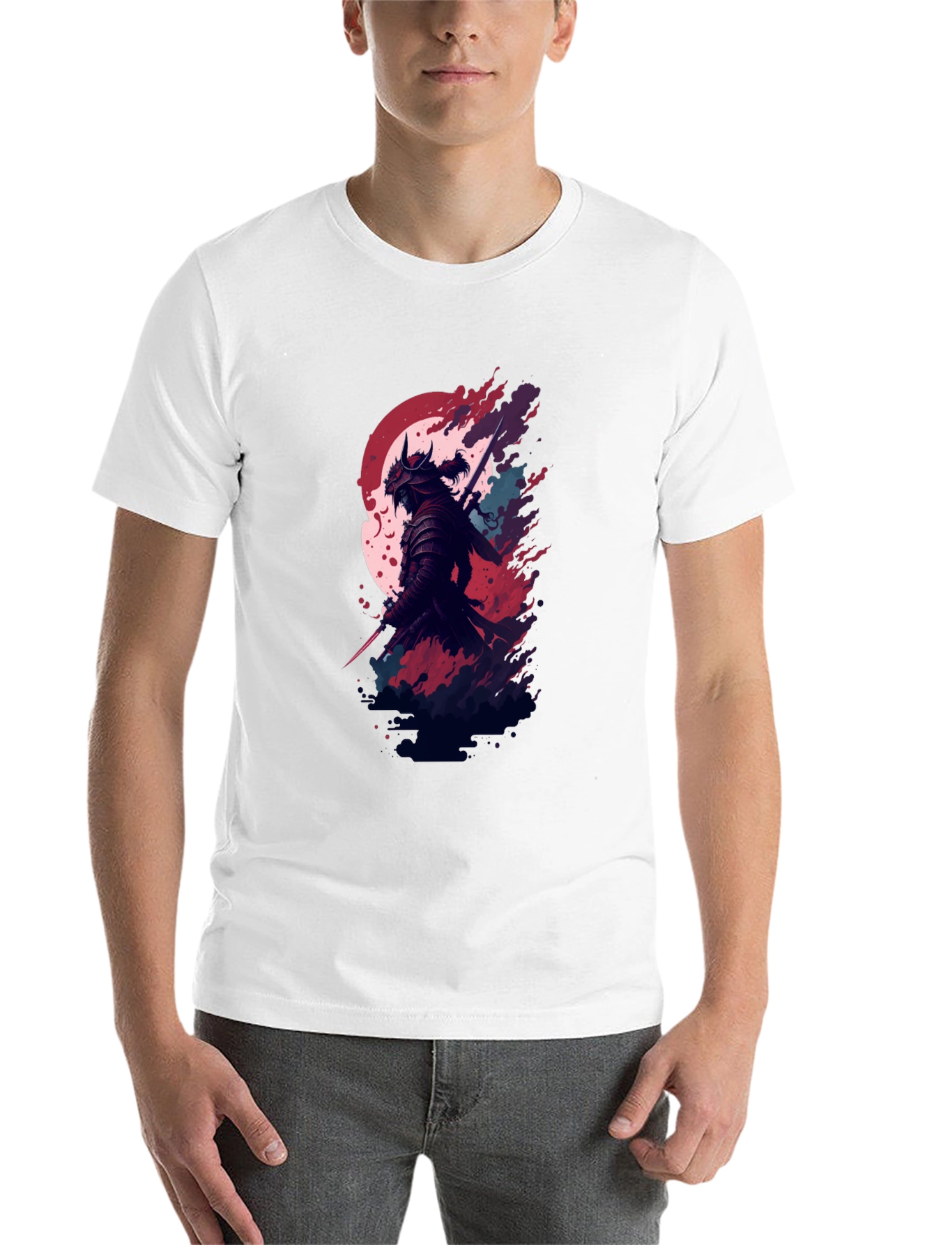 Samurai Graphic Black T-Shirt