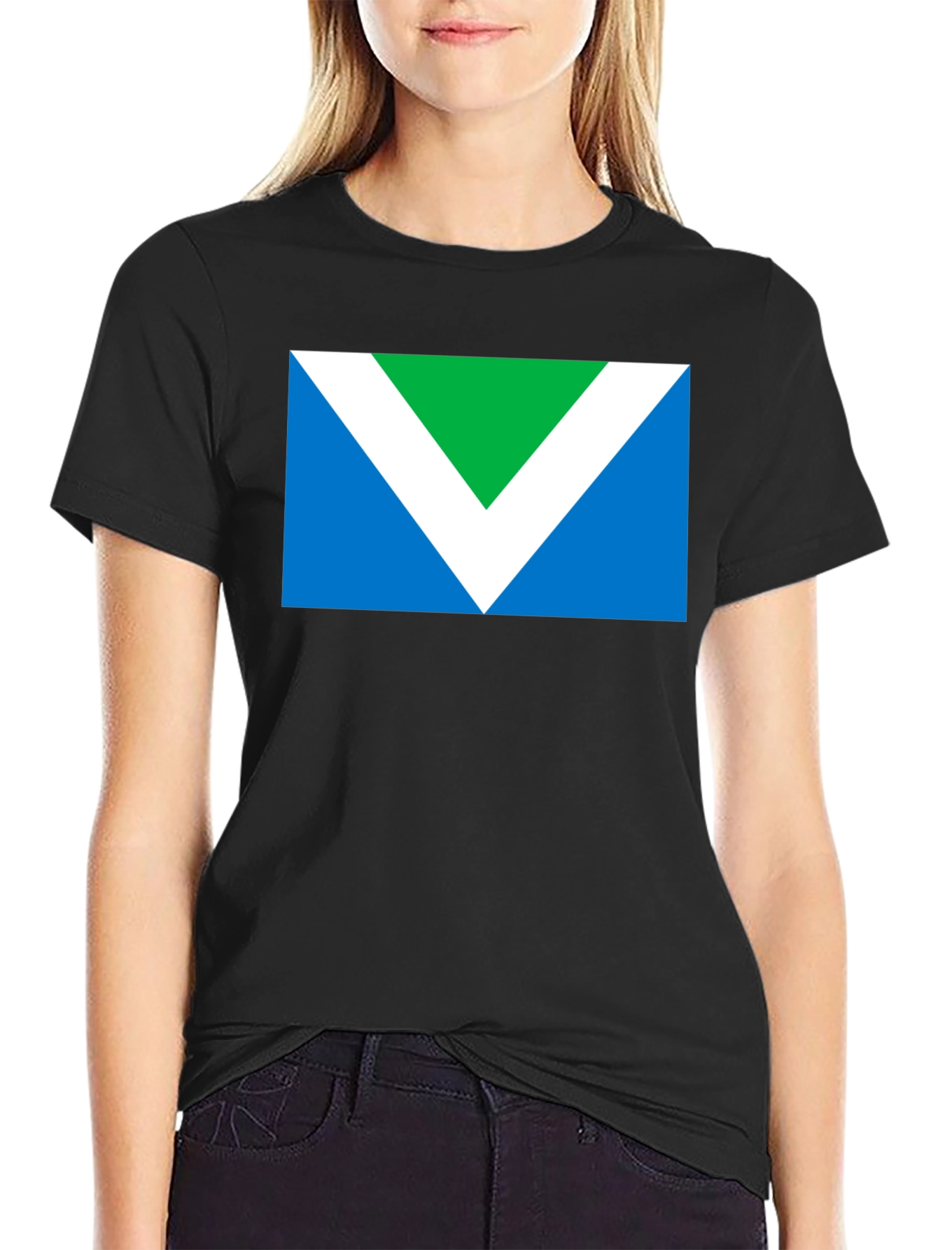 Vegan Flag Graphic T-Shirt - Black