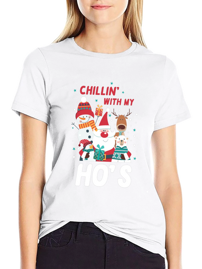 Chillin With My Hos Holiday T-Shirt