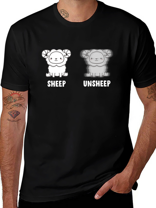 Sheep vs. Unsheep Graphic T-Shirt - Funny Animal Tee