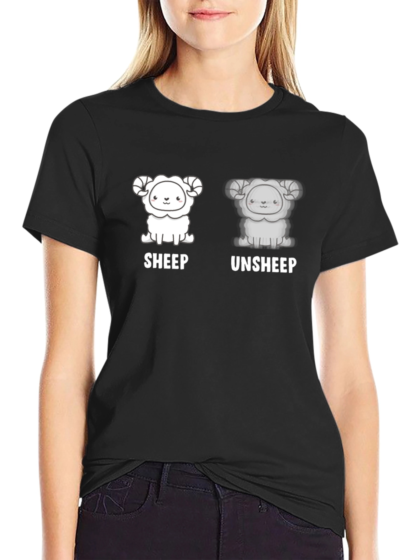 Sheep vs. Unsheep Graphic T-Shirt - Funny Animal Tee