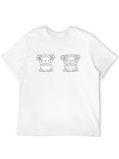 Sheep vs. Unsheep Graphic T-Shirt - Funny Animal Tee