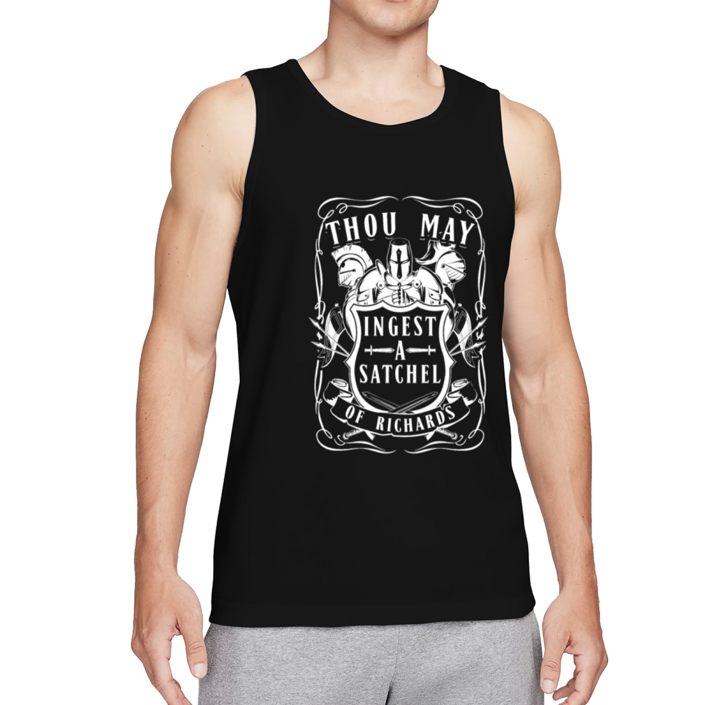 Medieval Knight Funny Meme Vintage Men¡¯s Tank Top